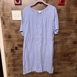 JJill linen shift dress